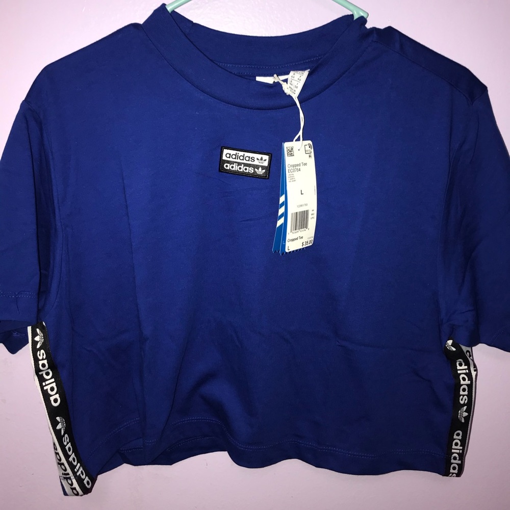 Adidas Royal blue crop top
